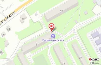 Парикмахерская в Санкт-Петербурге на карте