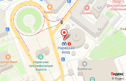 Банкомат Банк Санкт-Петербург на площади Стачек на карте