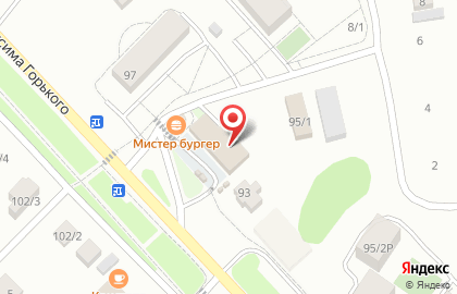 Магазин разливного пива Beerчик на улице М.Горького на карте