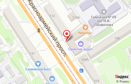 Супермаркет Ярче! на Красноармейском проспекте на карте