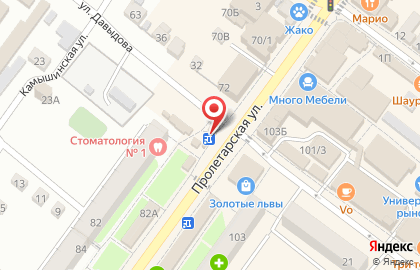 Киоск Союзпечать на Пролетарской улице на карте