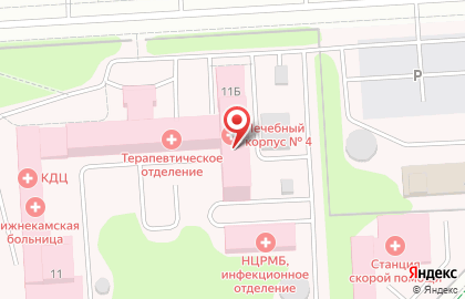 Больница Нижнекамская центральная районная многопрофильная больница на Ахтубинской улице на карте