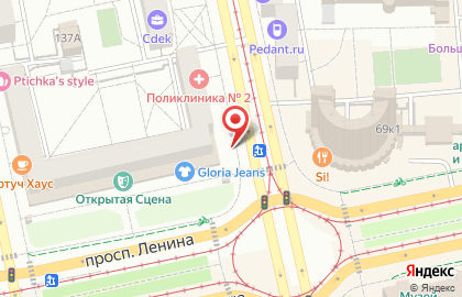 Киоск и магазин по продаже печатной продукции Роспечать на проспекте Ленина, 53 киоск на карте