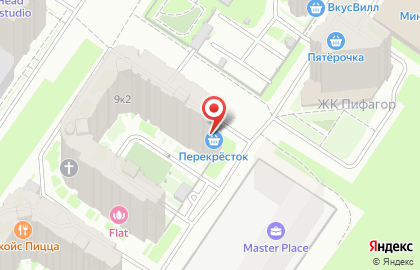 Супермаркет Перекрёсток на проспекте Маршала Блюхера, 9 к 2 на карте