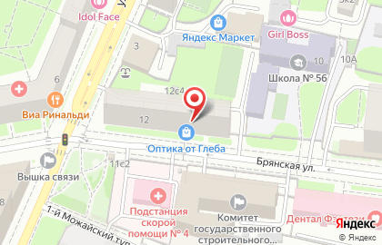 Барбершоп-парикмахерская Супермен на метро Киевская на карте