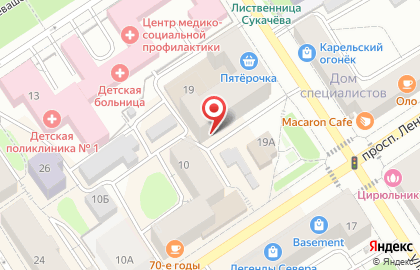 Банк ВТБ в Петрозаводске на карте