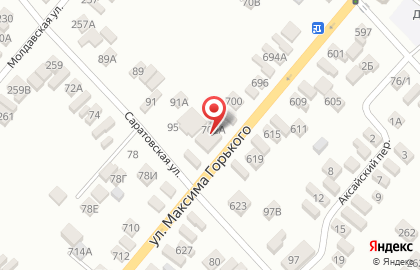 Магазин разливного пива Жажда №1 на улице М.Горького на карте