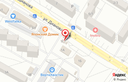 Интернет-магазин Nama на улице Дианова на карте