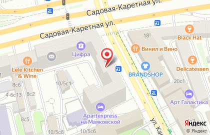 ЗАО Банк ВТБ 24 на Садовой-Каретной улице на карте