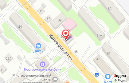 Магазин автотоваров Авто-престиж на Калиновской улице на карте