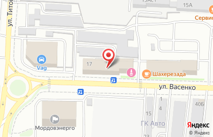 Столовая Евразия на улице Васенко на карте