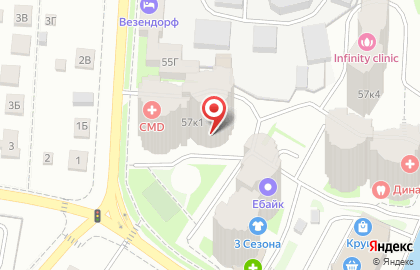 Медицинский центр Деломедика на Московском проспекте в Пушкино на карте