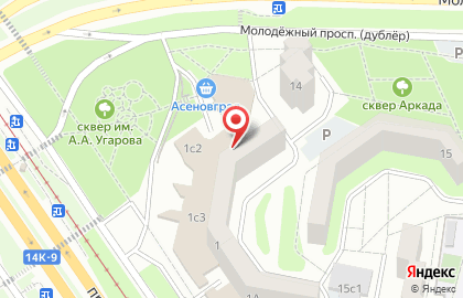 Парикмахерская Алина в микрорайоне Солнечный на карте