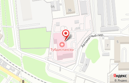 Областной противотуберкулезный диспансер в Октябрьском районе на карте