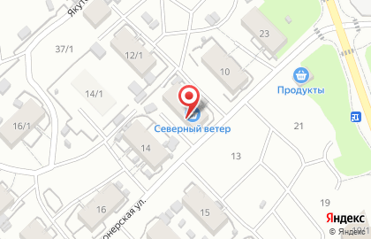 Продуктовый магазин Северный Ветер на карте