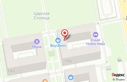 Супермаркет натуральных продуктов ВкусВилл на площади Александра Невского I на карте
