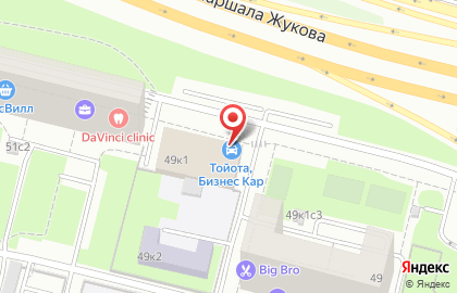 Салон автомобилей с пробегом БИЗНЕС КАР на проспекте Маршала Жукова на карте