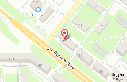 Урал-Бизнес на улице Лермонтова на карте