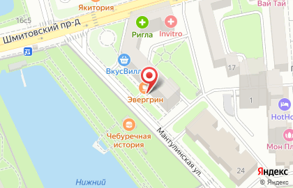 Ригла в Шмитовском проезде на карте