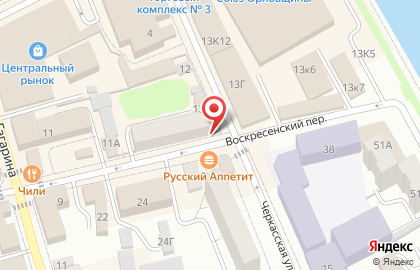Банкомат МИнБанк в Воскресенском переулке на карте