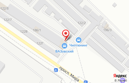 Автосервис Вазовский на карте