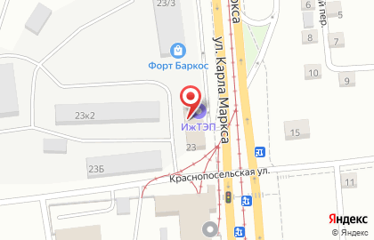 Автотранспортное предприятие ИжТЭП на улице Карла Маркса на карте