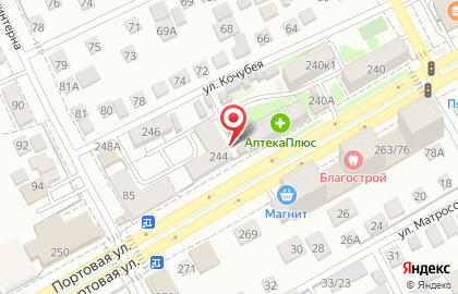 Фармацевт Плюс, ООО на Портовой улице на карте