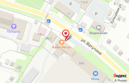 Кафе Ретро на улице Ватутина на карте