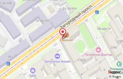Кондитерский магазин фабрики им. Крупской в Санкт-Петербурге на карте