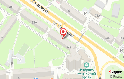 Супермаркет Пятёрочка в Советском районе на карте
