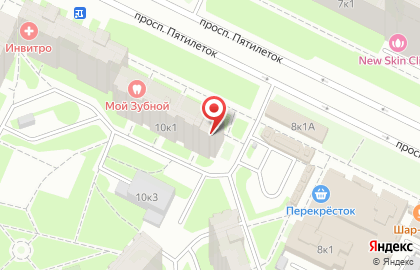 Терминал СберБанк на проспекте Большевиков на карте