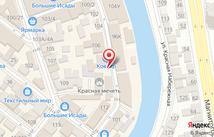 Торговый дом Текстильный мир на улице Красная Набережная на карте