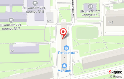 Автошкола Ланистер на Учинской улице на карте