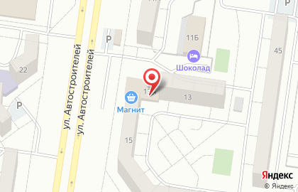 Банкомат АВТОВАЗБАНК, Автозаводский район на улице Автостроителей, 13а на карте