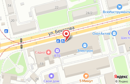 СберБанк России на улице Бекетова, 13а на карте