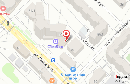 Банкомат Западно-Сибирский банк Сбербанка России на улице Малыгина, 51/2 на карте