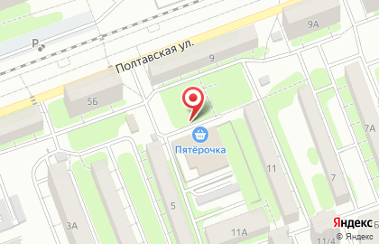 Супермаркет Пятёрочка на Полтавской улице на карте