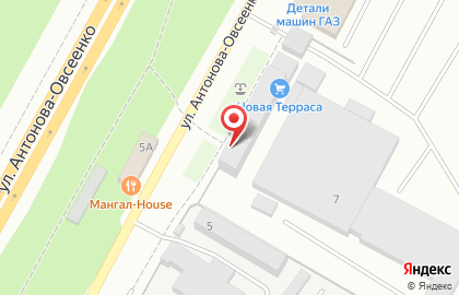 Торговая фирма Интерколор на улице Антонова-Овсеенко на карте