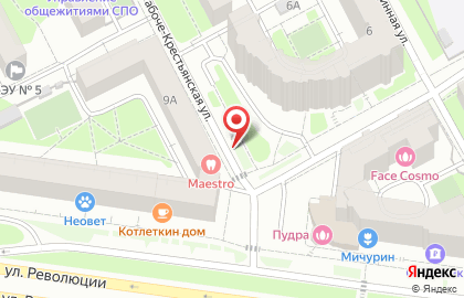 Автоматизированный киоск по продаже артезианской воды Каскад в Свердловском районе на карте