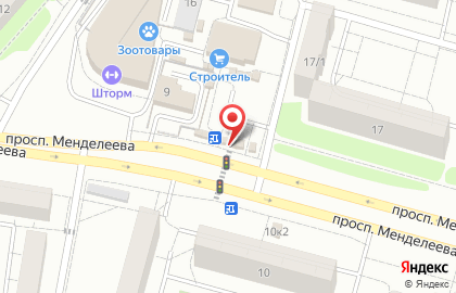 Магазин Цветы для всех на проспекте Менделеева на карте
