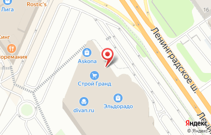 Магазин мягкой мебели Элисмебель на карте