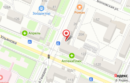Продуктовый магазин в Брянске на карте