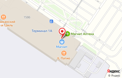 Паркинг аэропорт Казань на карте