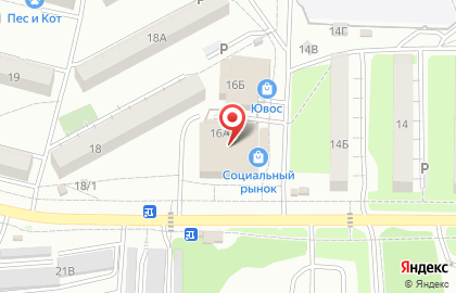 Сеть супермаркетов Калинка в Краснофлотском районе на карте