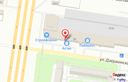 Торговая компания Торговое оборудование в Автозаводском районе на карте