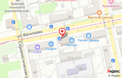 Продовольственный магазин Сударь в Барнауле на карте