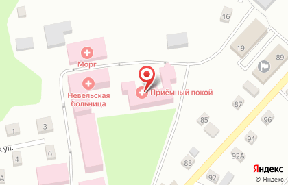 Невельская межрайонная больница на Больничной улице на карте