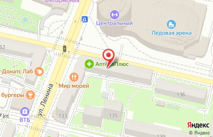 Овощной магазин на улице Ленина на карте