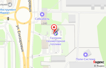 Сеть АГНКС на улице Елизаровых на карте