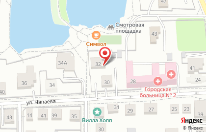 Авиатор на улице Чапаева на карте